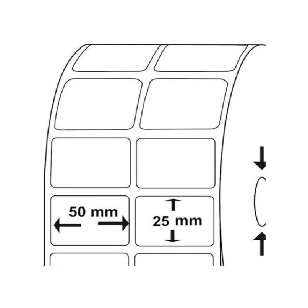 ETIQUETAS POLIPROPILENO ADHESIVO 5000 UNIDADES 2 COL T1 MEDIDA 2X1 5cm x 2.5cm Para uso de Resina PREPARAR 2 a 3 DIAS HABILES